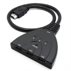 3 in 1 out Pigtail HDMI Switch